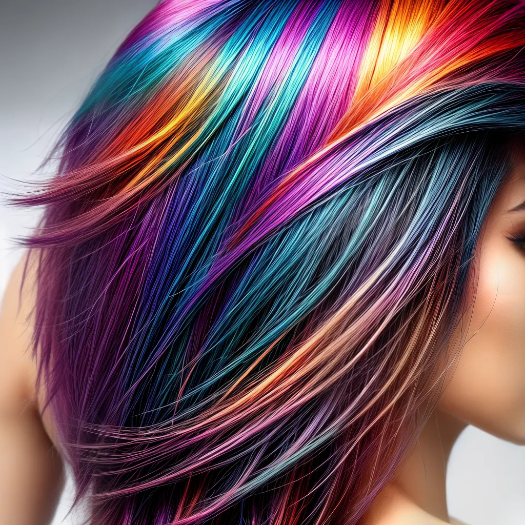 cabelo destaque vibrante contraste