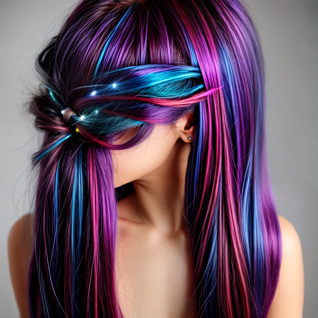 cabelo luzes coloridas acessorios cabelo luzes coloridas acessorios