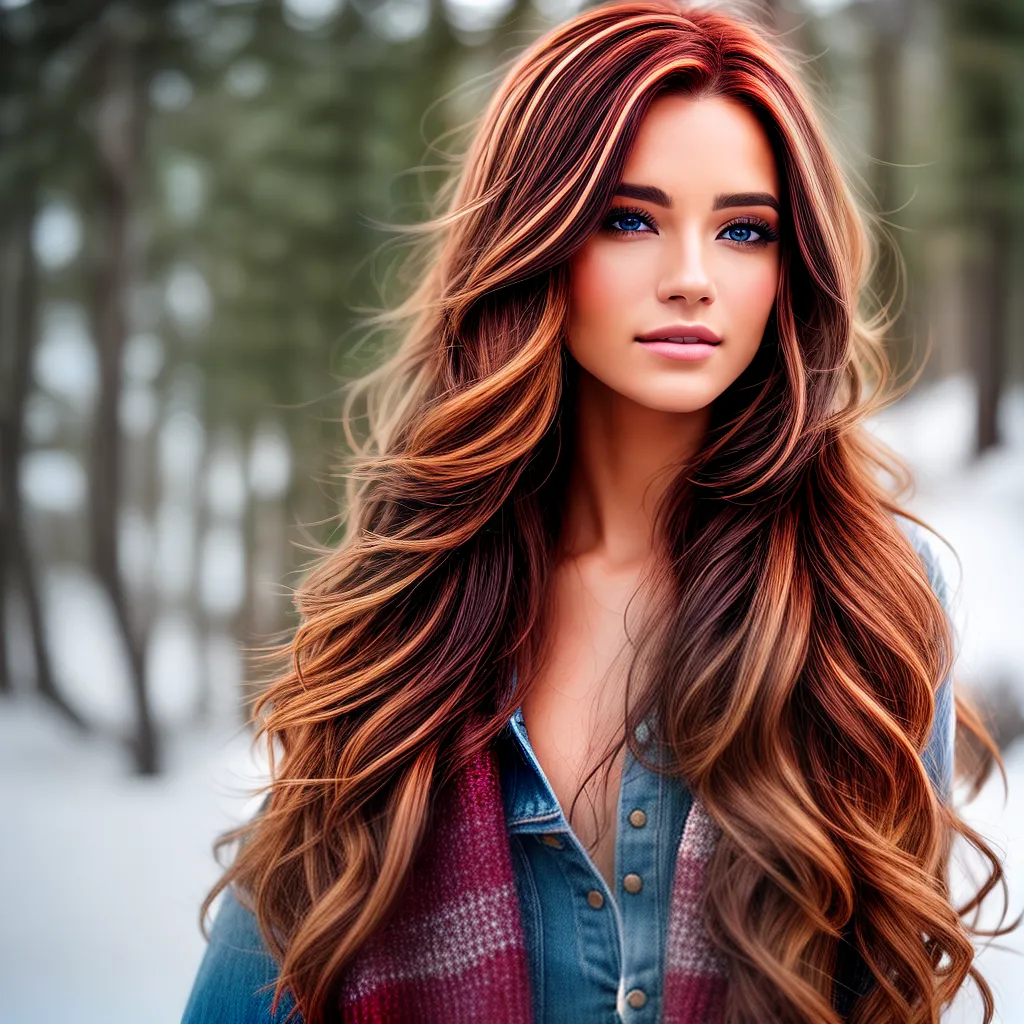 mulher cabelo destaque inverno