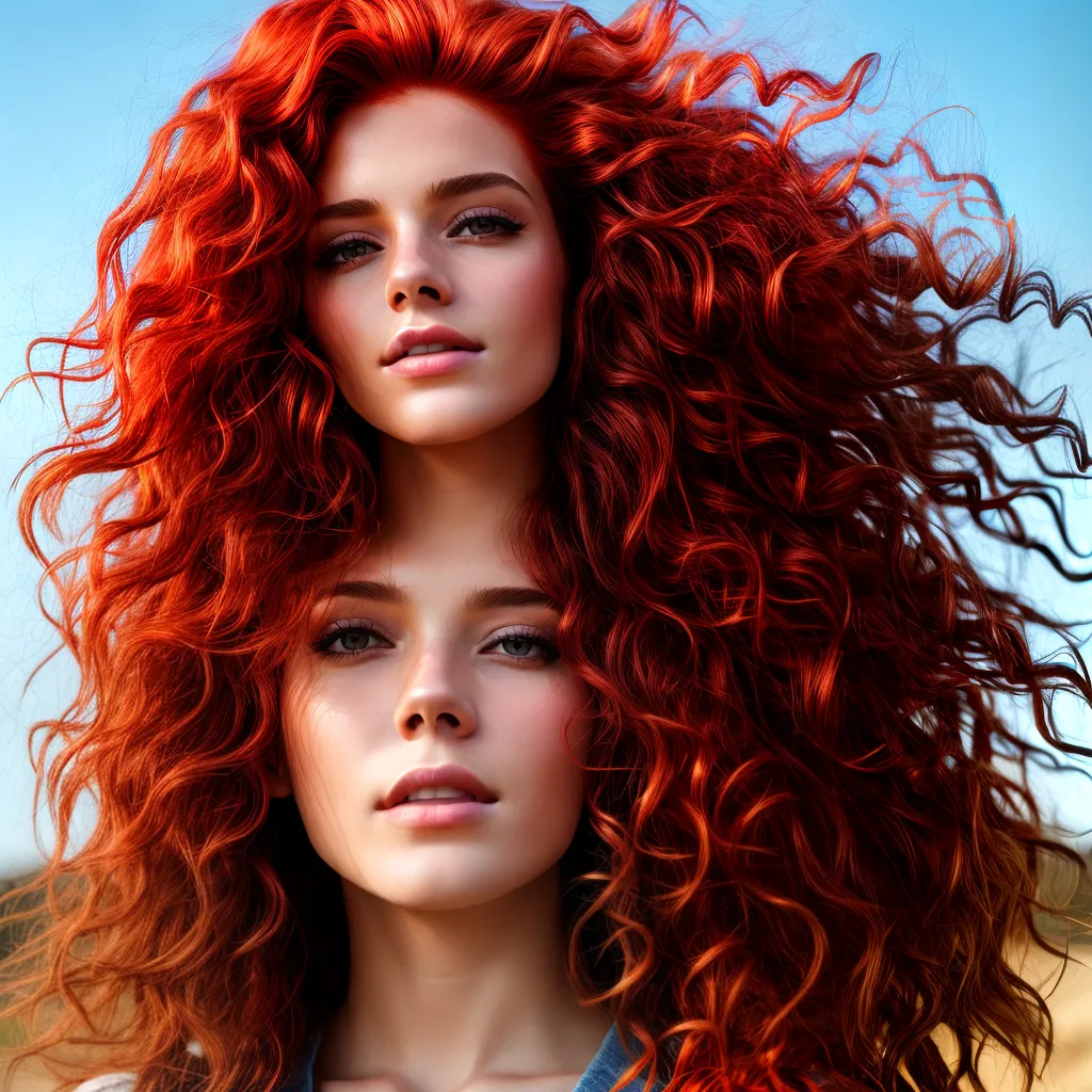 cabelo vermelho fogo iluminado sol cabelo vermelho fogo iluminado sol
