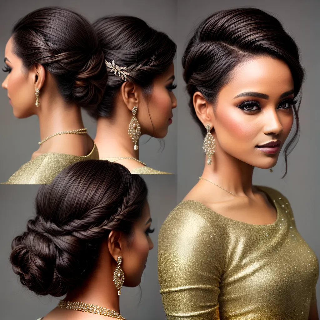 mulher penteado curto sofisticado festa