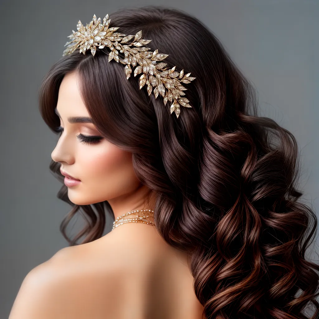 penteado glamouroso acessorios brilhantes 1 penteado glamouroso acessorios brilhantes 1