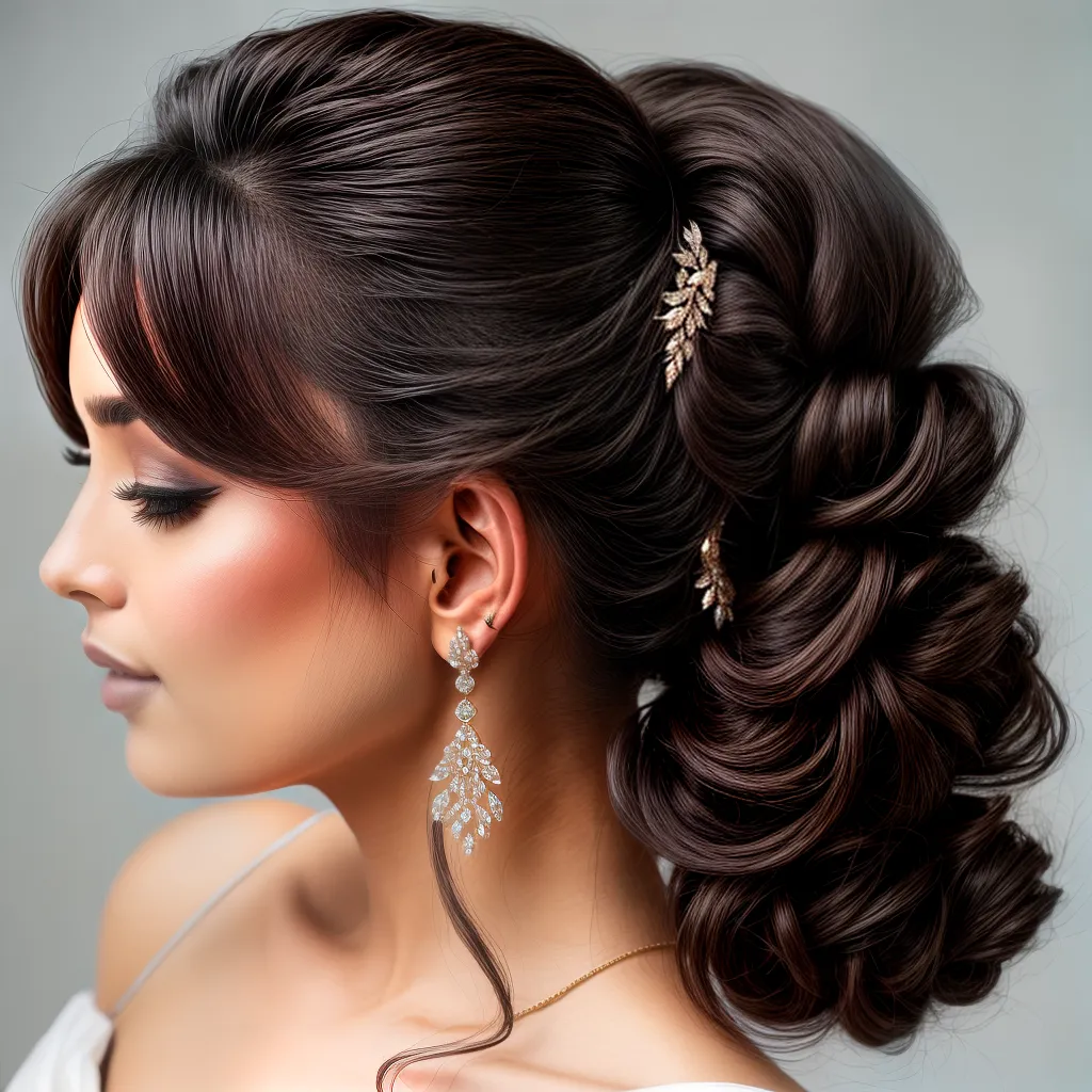 penteado sofisticado mulher festa
