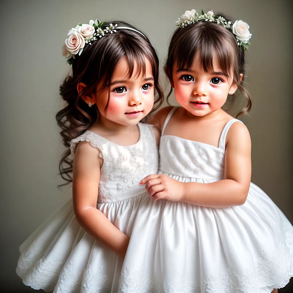 bebe menina vestido branco cachos