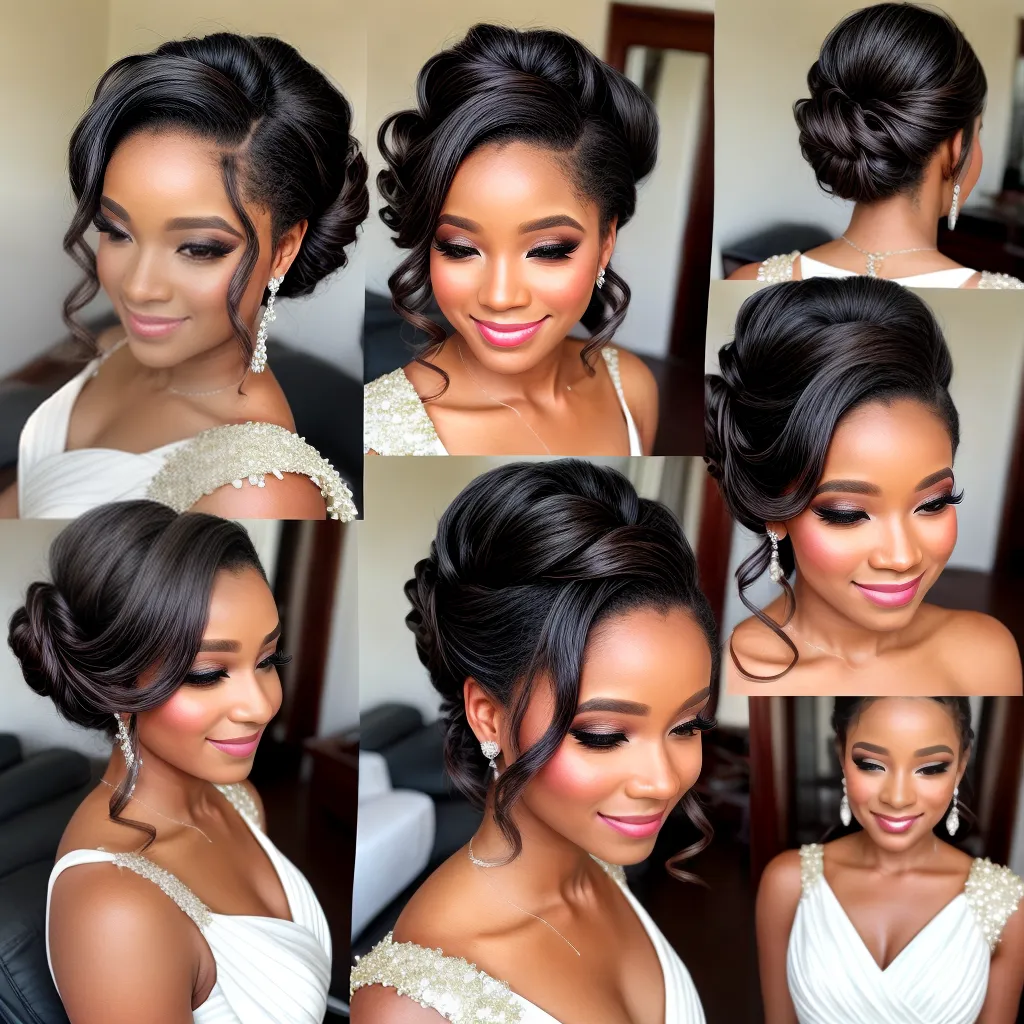 menina sorriso radiante vestido gala penteado elegante