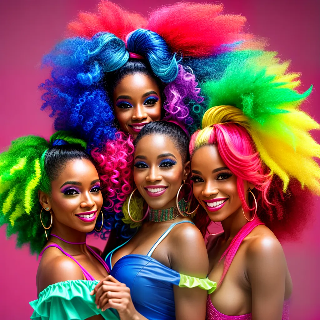 festa 80s danca cabelo neon