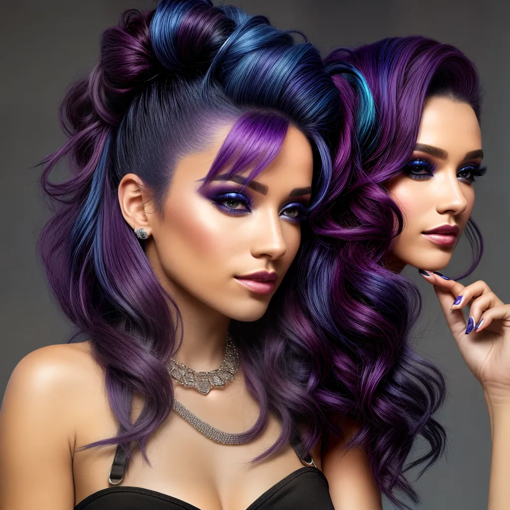 cabelo roxo azul rock festa cabelo roxo azul rock festa