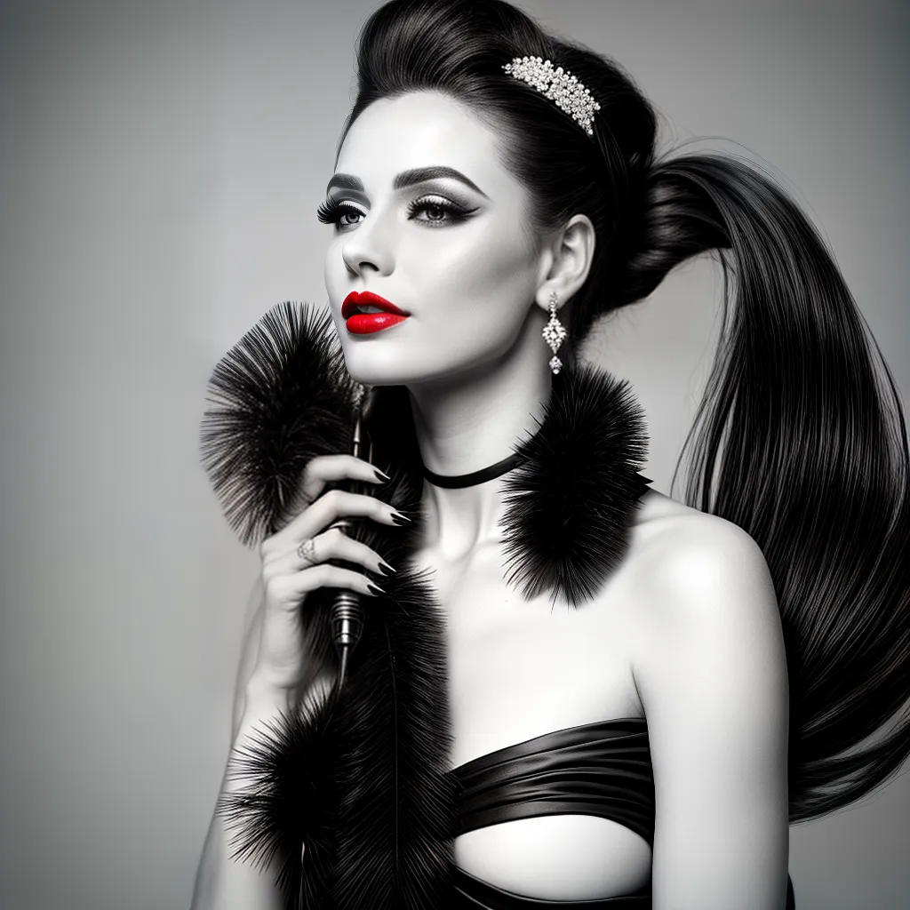 mulher elegante penteado vintage festa jazz mulher elegante penteado vintage festa jazz