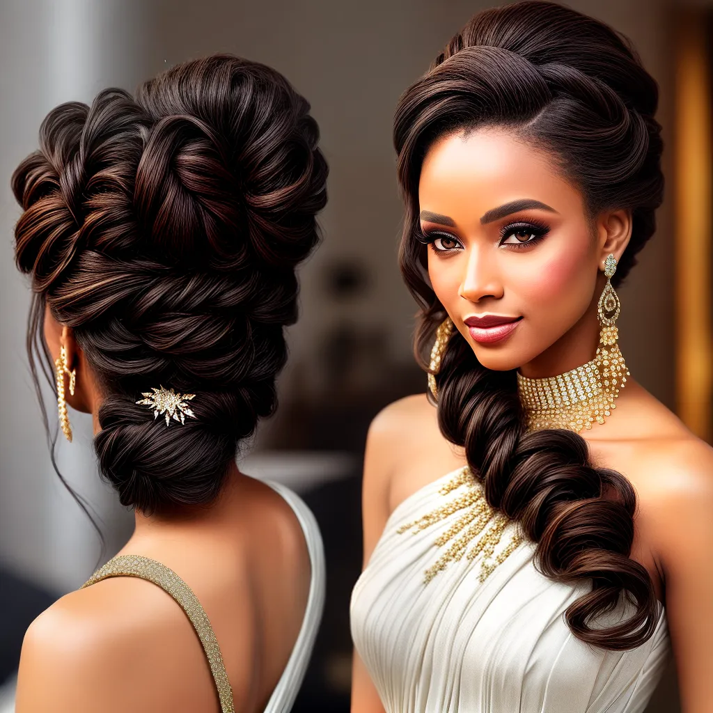 penteado glamouroso acessorios brilhantes 2