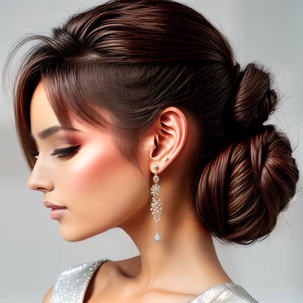 penteado bun brilho happy hour