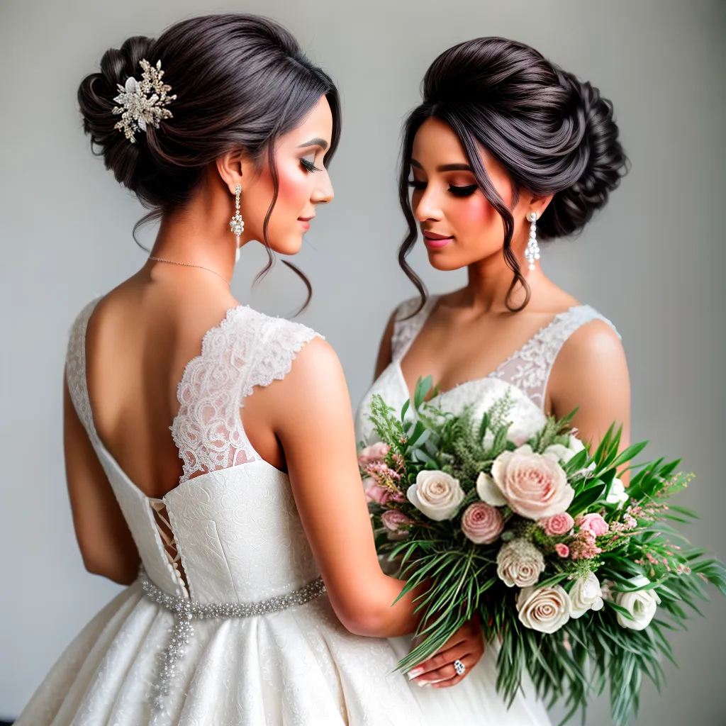 noiva penteado chique acessorios florais