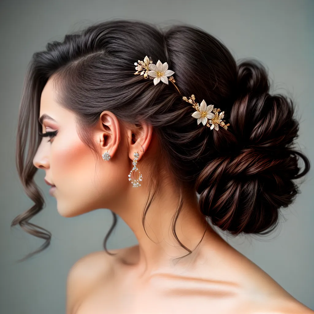 penteado sofisticado flores tea party penteado sofisticado flores tea party