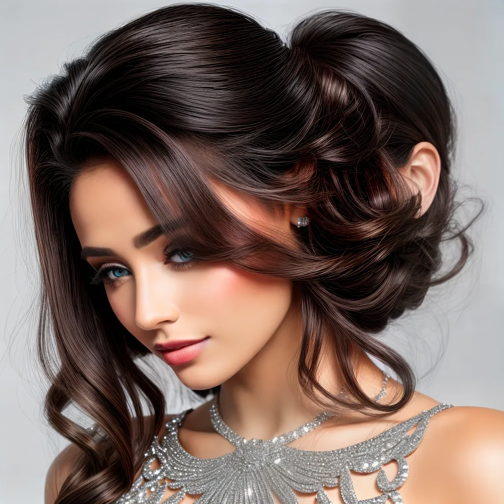 mulher elegante penteado sofisticado 7