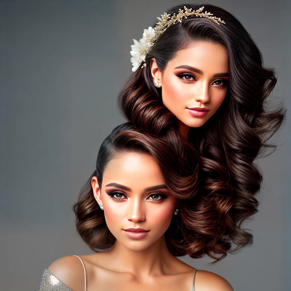 mulher elegante penteado sofisticado aniversario