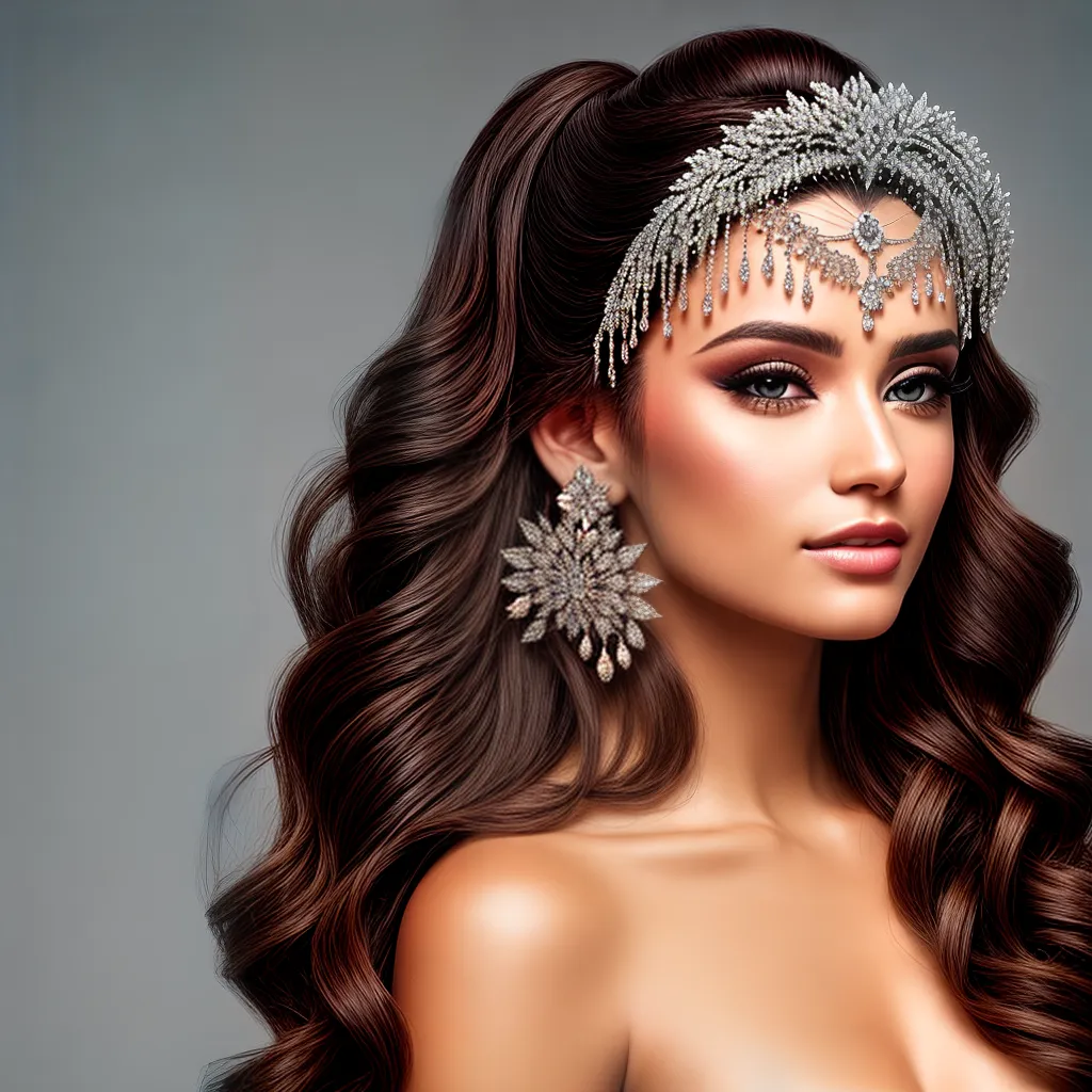 mulher penteado elegante flores perolas mulher penteado elegante flores perolas