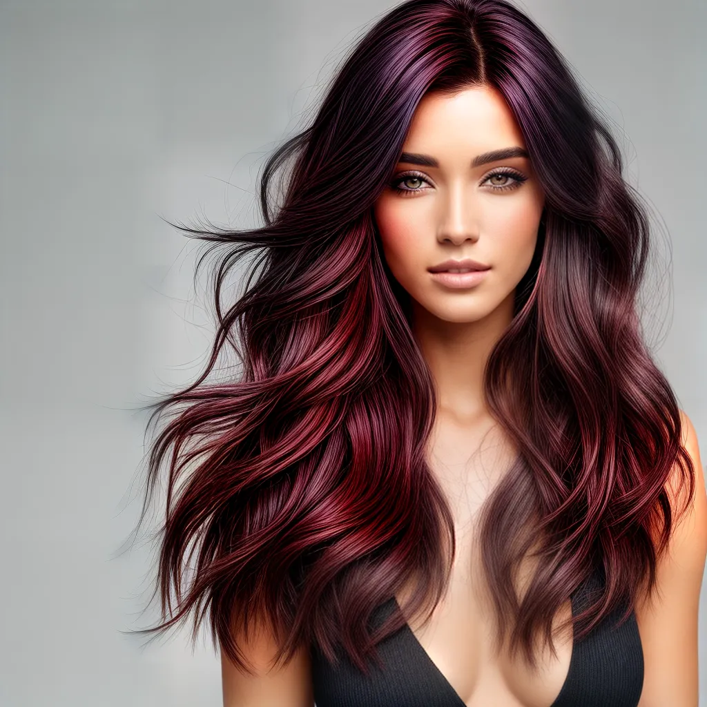 mechas vibrantes contraste cabelo mulher
