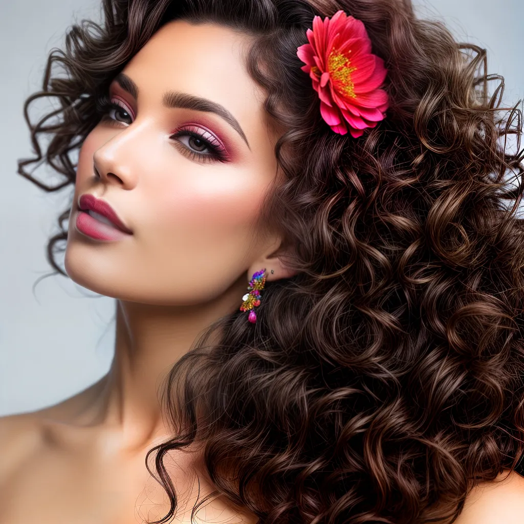 mulher cabelo cacheado acessorios coloridos mulher cabelo cacheado acessorios coloridos