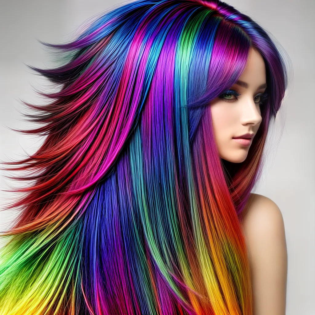 cabelo arco iris vibrante 1 cabelo arco iris vibrante 1