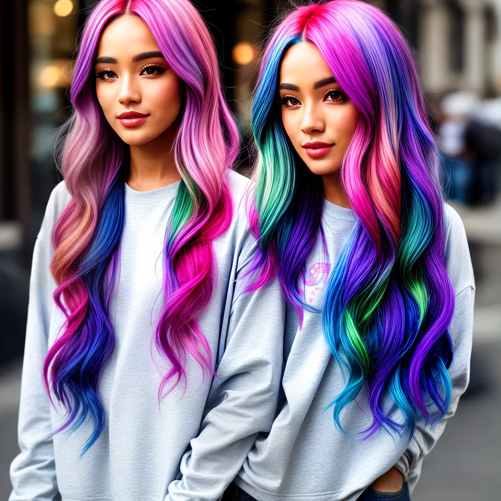 cabelo arco iris vibrante 2 cabelo arco iris vibrante 2
