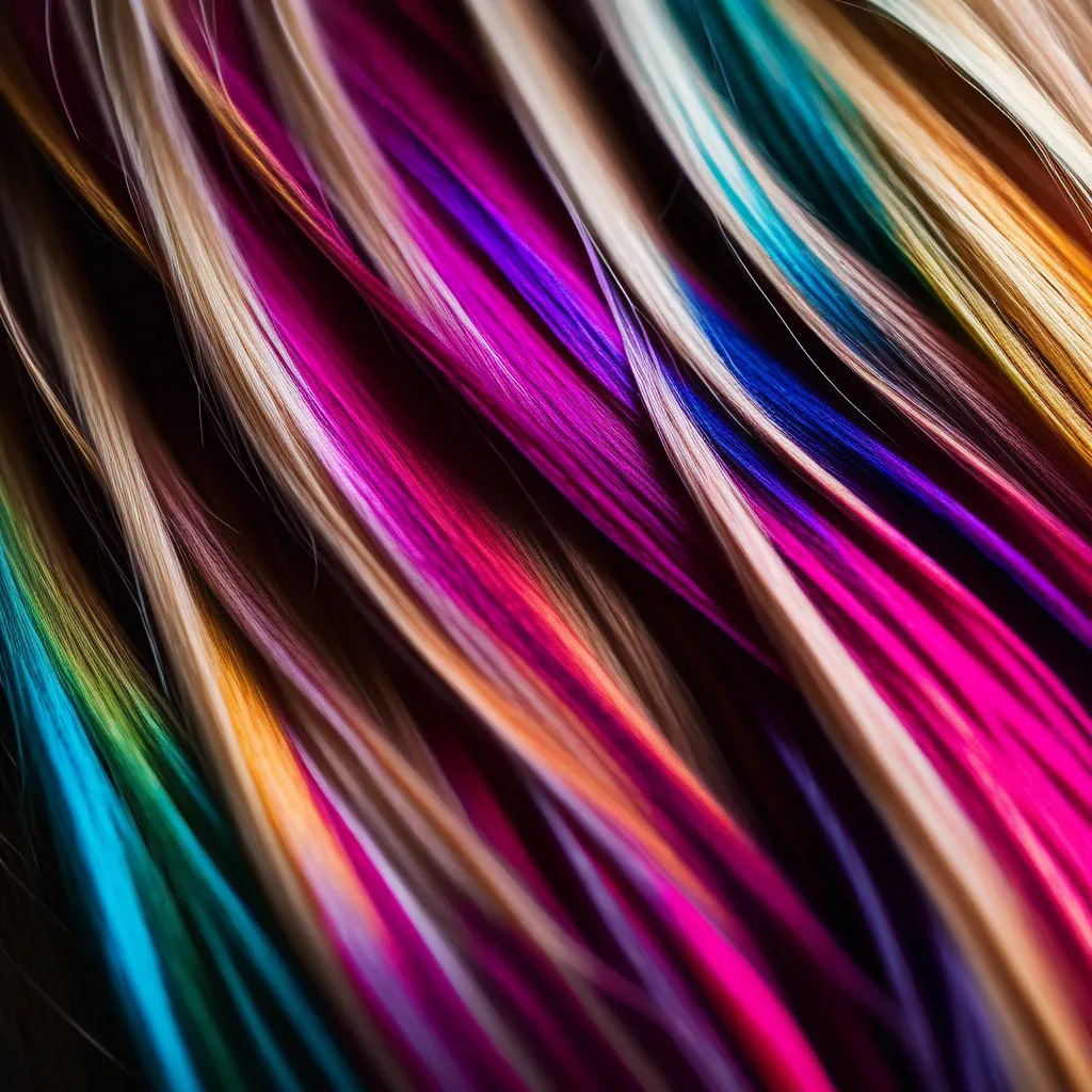 mechas coloridas cabelo vibrante