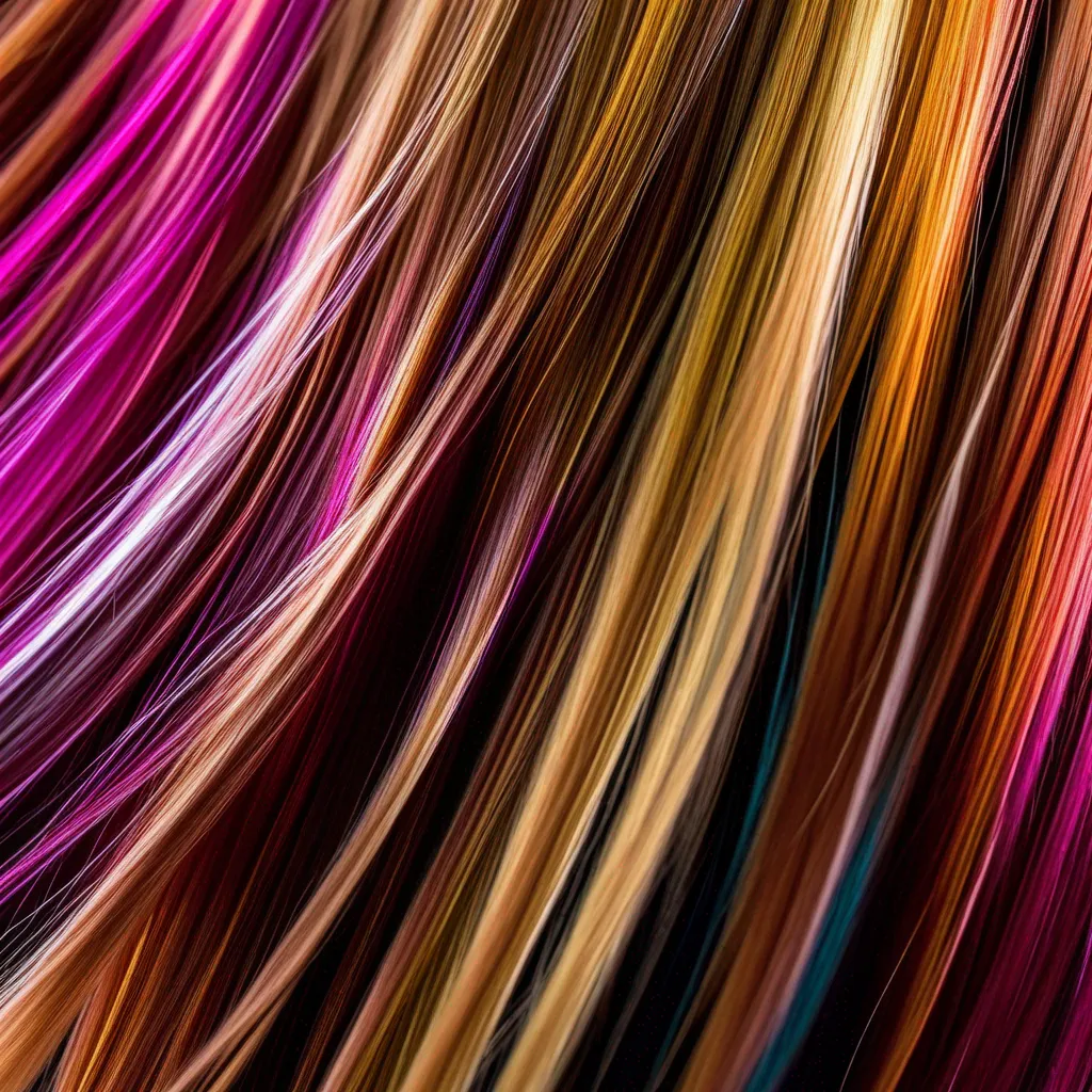 cabelo mechas coloridas destaque