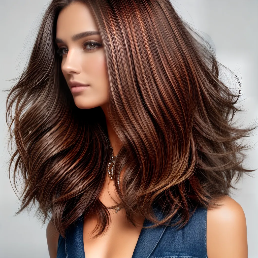 mechas destaque baixo cabelo mulher