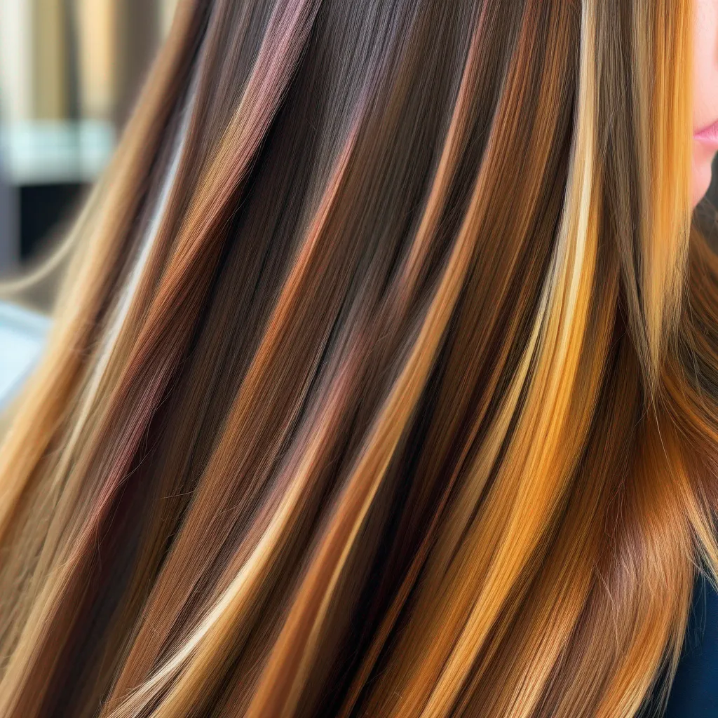 cabelo longo destaques vibrantes cabelo longo destaques vibrantes