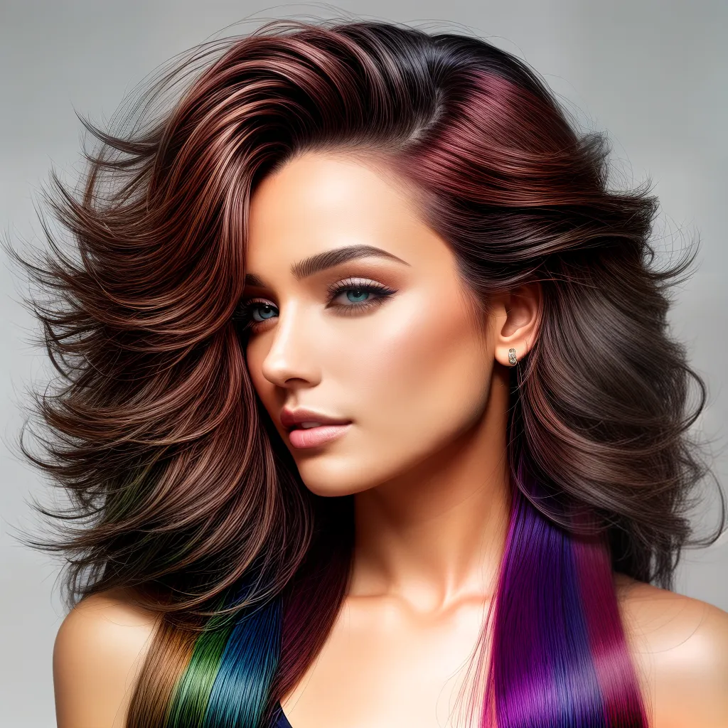 cabelo vibrante mechas coloridas cabelo vibrante mechas coloridas