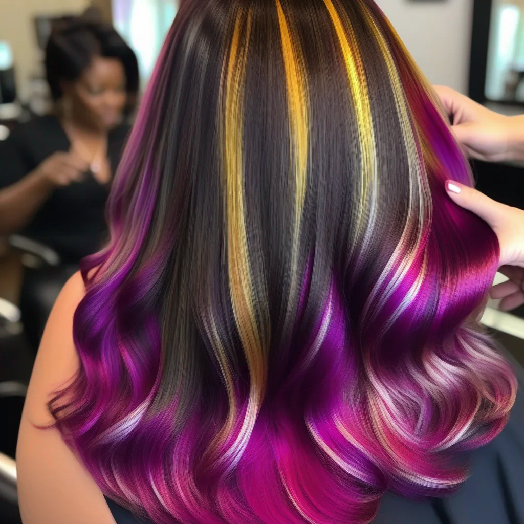 mechas coloridas hairstylist transformacao mechas coloridas hairstylist transformacao
