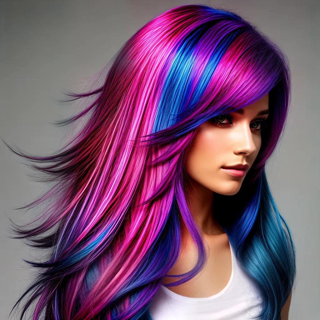 cabelo colorido mulher estilo jovem cabelo colorido mulher estilo jovem