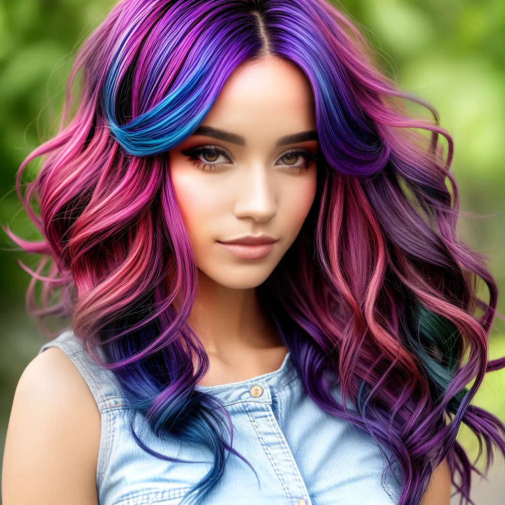 cabelo colorido mechas vibrantes 1 cabelo colorido mechas vibrantes 1