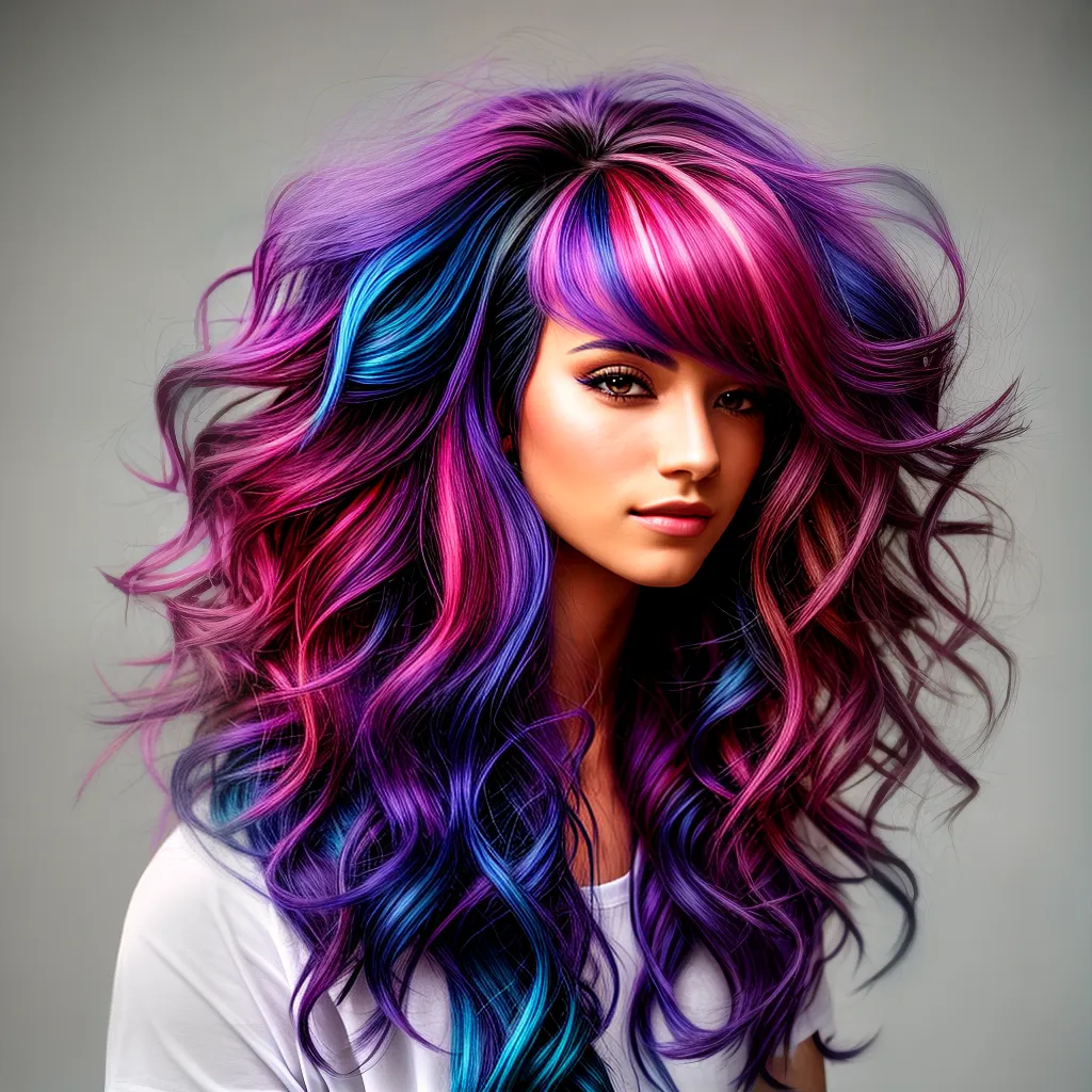 cabelo colorido mechas vibrantes 2