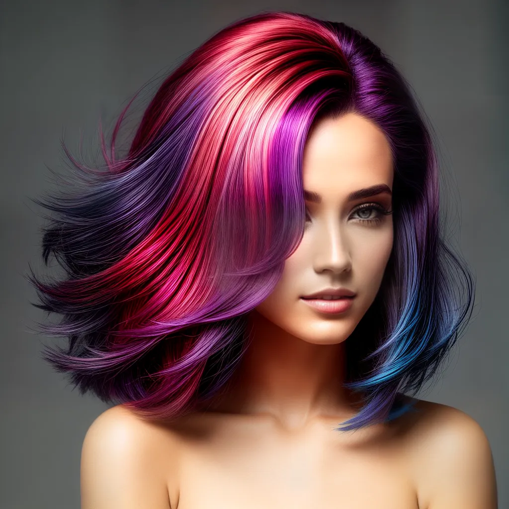 cabelo colorido destaque seguro