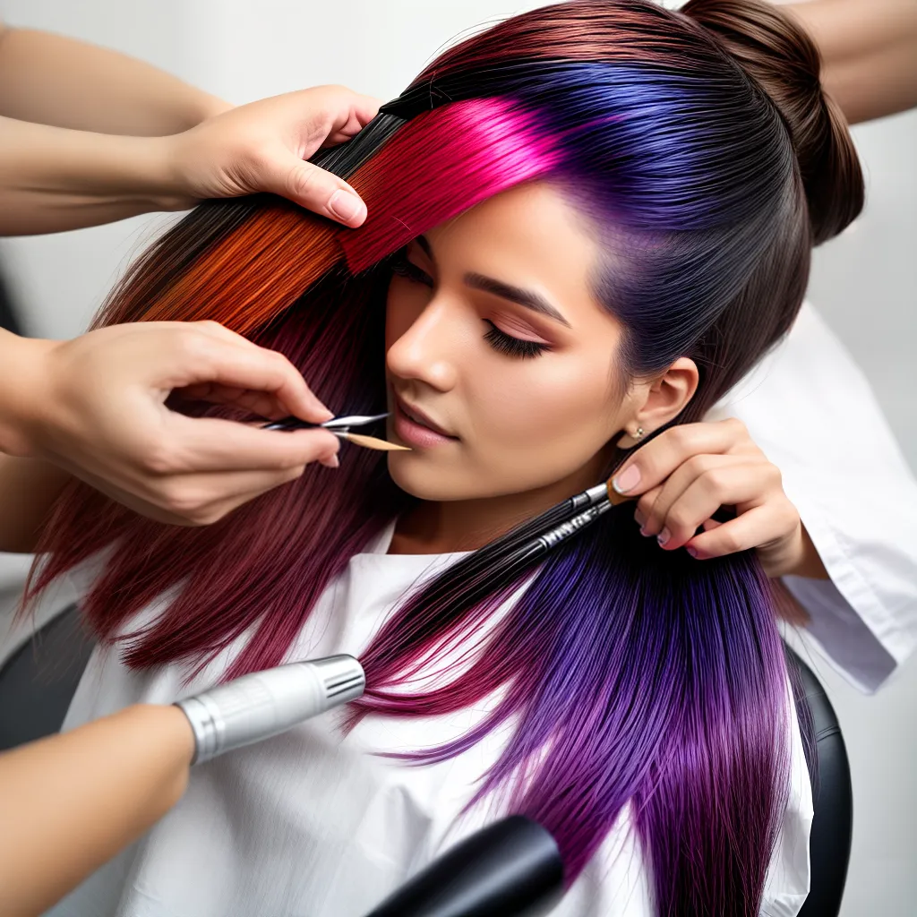Mecha Cabelo Mechas e coloração no salão