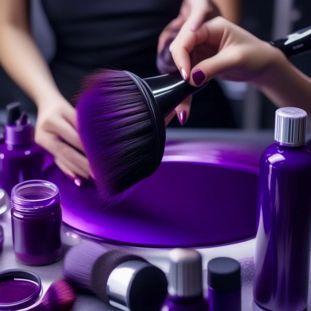 mulher aplicando tinta cabelo mulher aplicando tinta cabelo