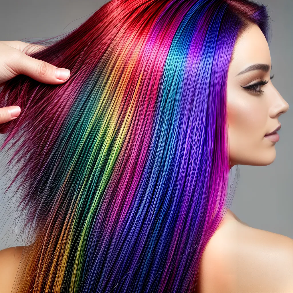 cabelo colorido arte tecnica