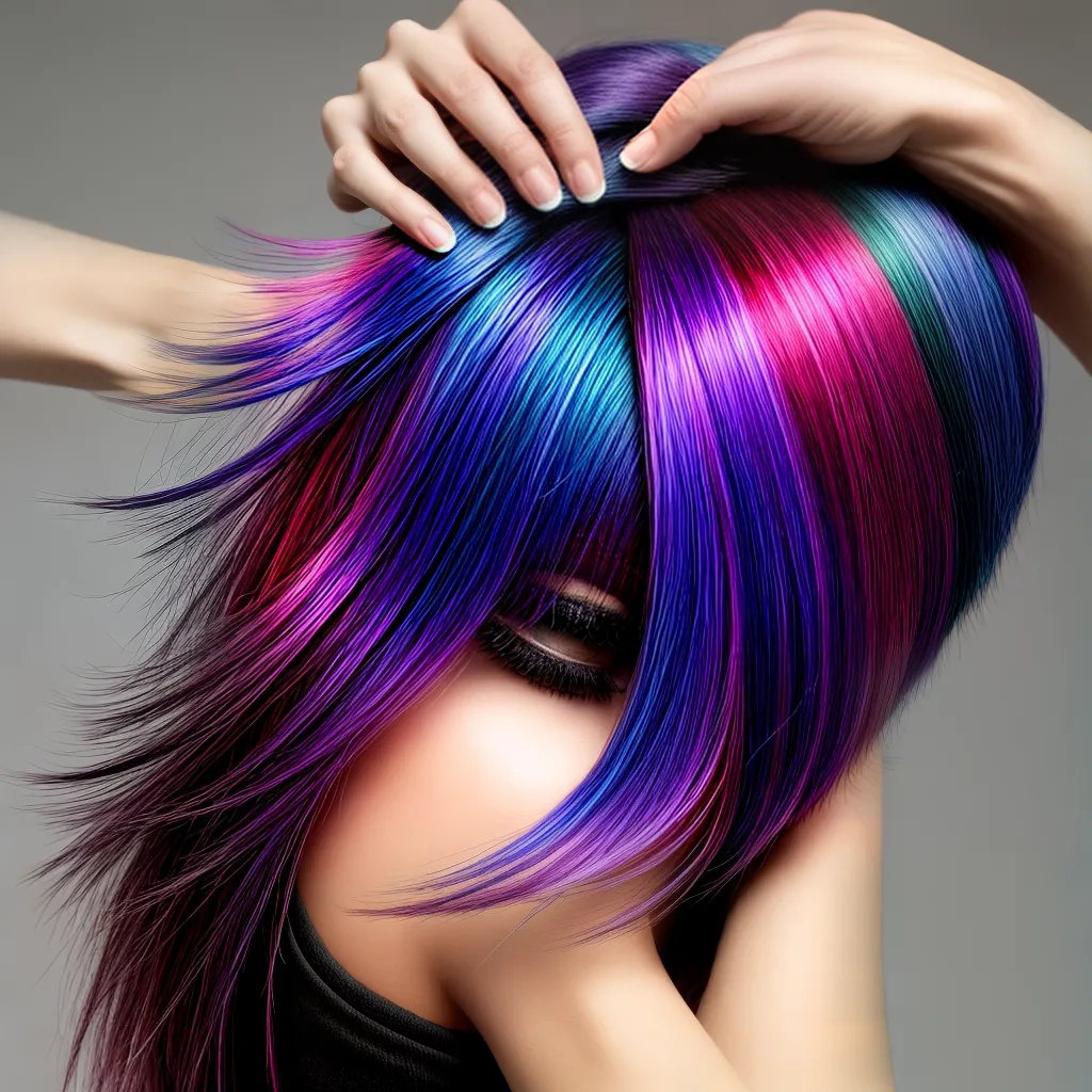 extensao cabelo colorida artista capilar