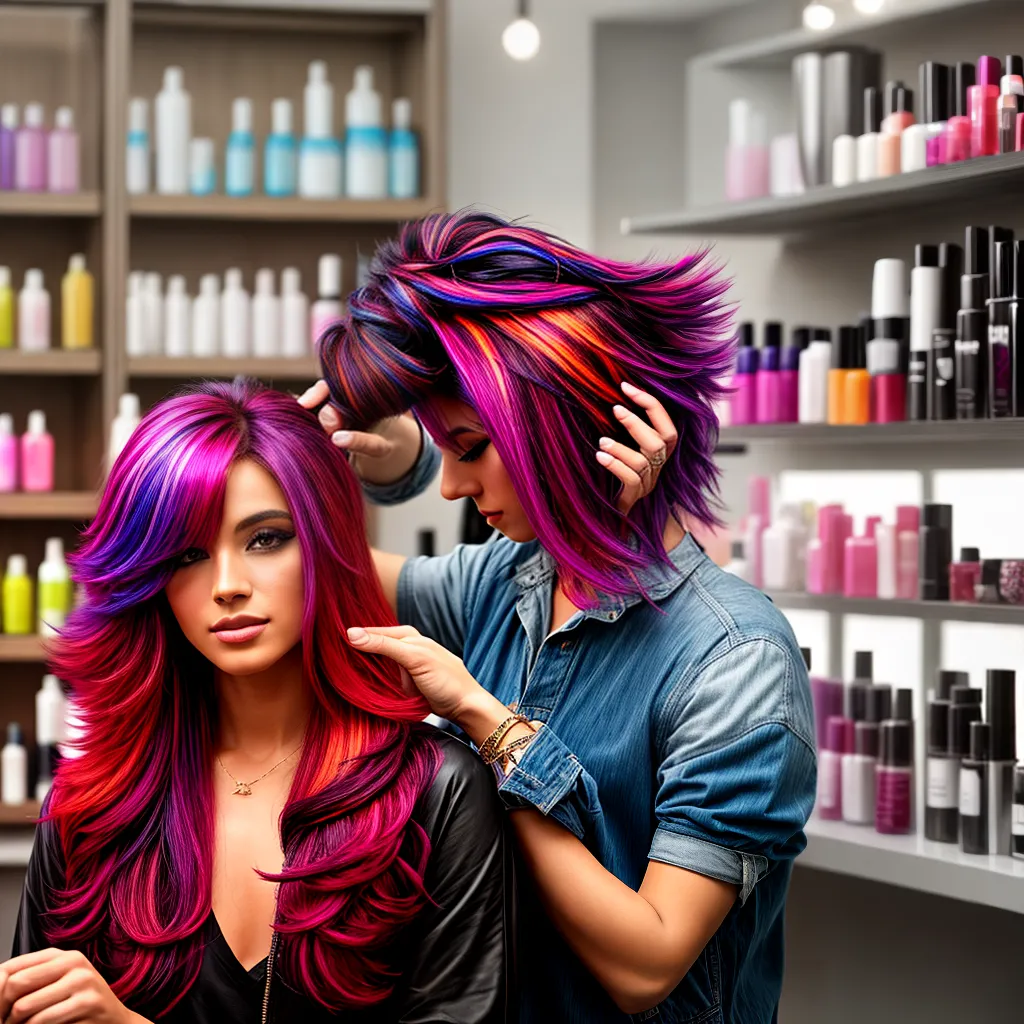 salao cabelo colorido expertise importado