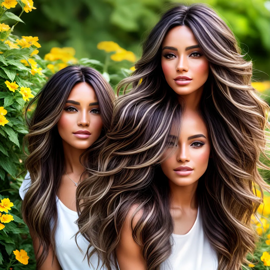 mulher jardim cabelo mechas californianas mulher jardim cabelo mechas californianas