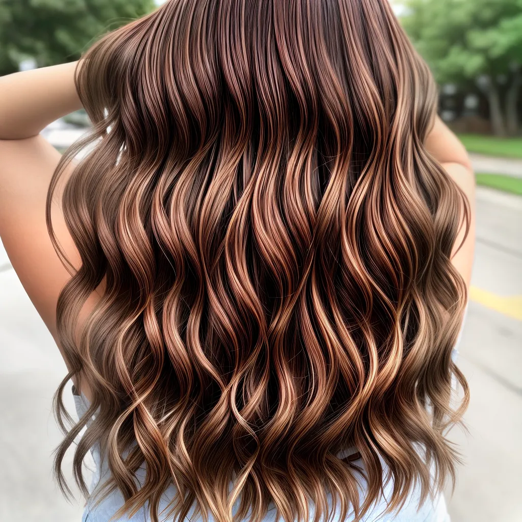 mechas californianas cabelo longo