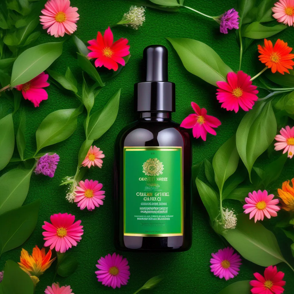 oleo capilar vegano natural flores