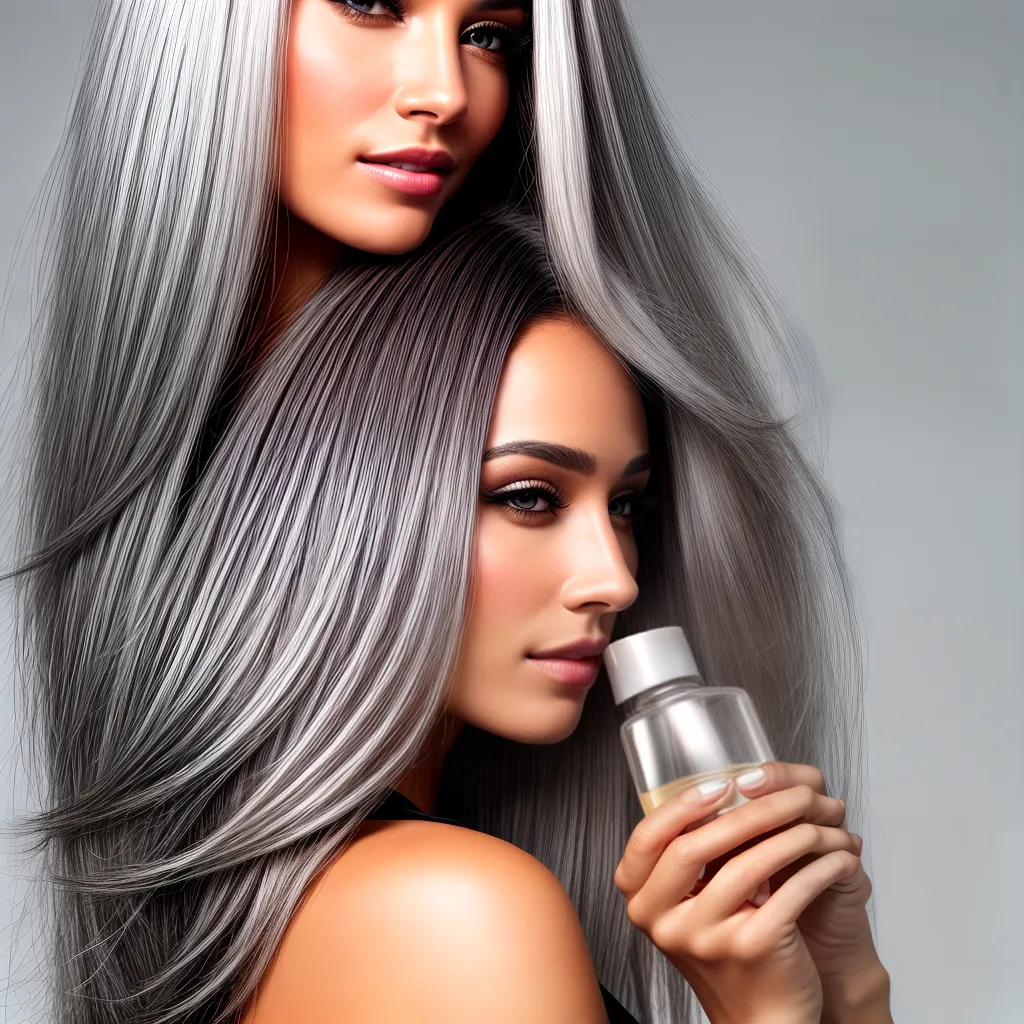 oleo cabelo cinza mulher prateada