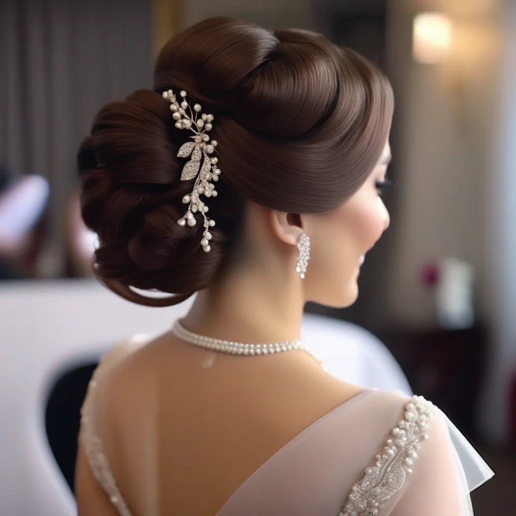 noiva penteado classico elegante 1