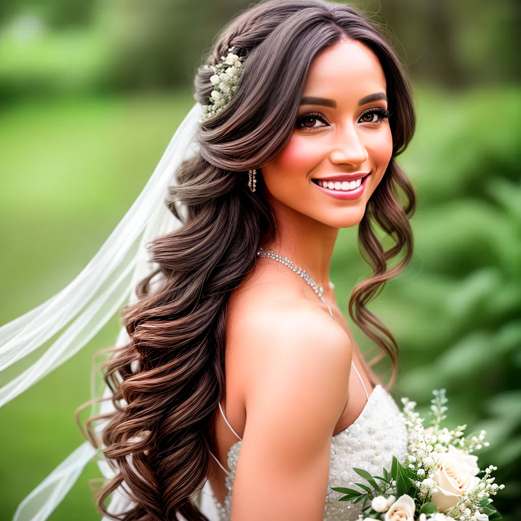 noiva cabelo florido romantico