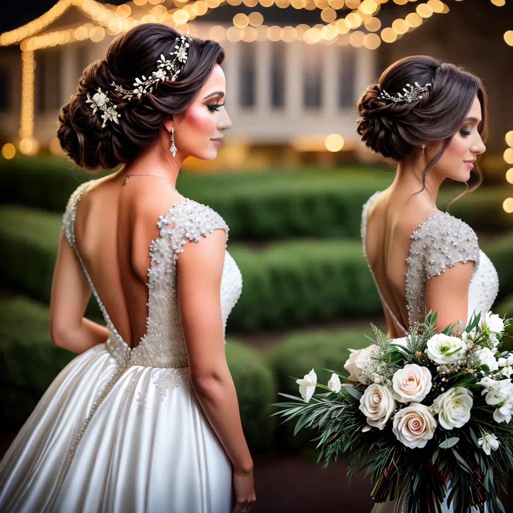 noiva penteado sofisticado flores ceu estrelado