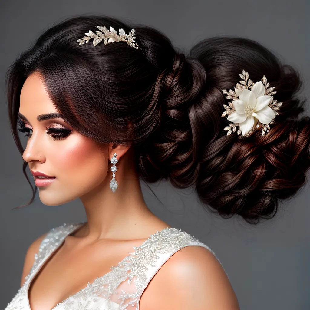 noiva penteado glamouroso flores noiva penteado glamouroso flores