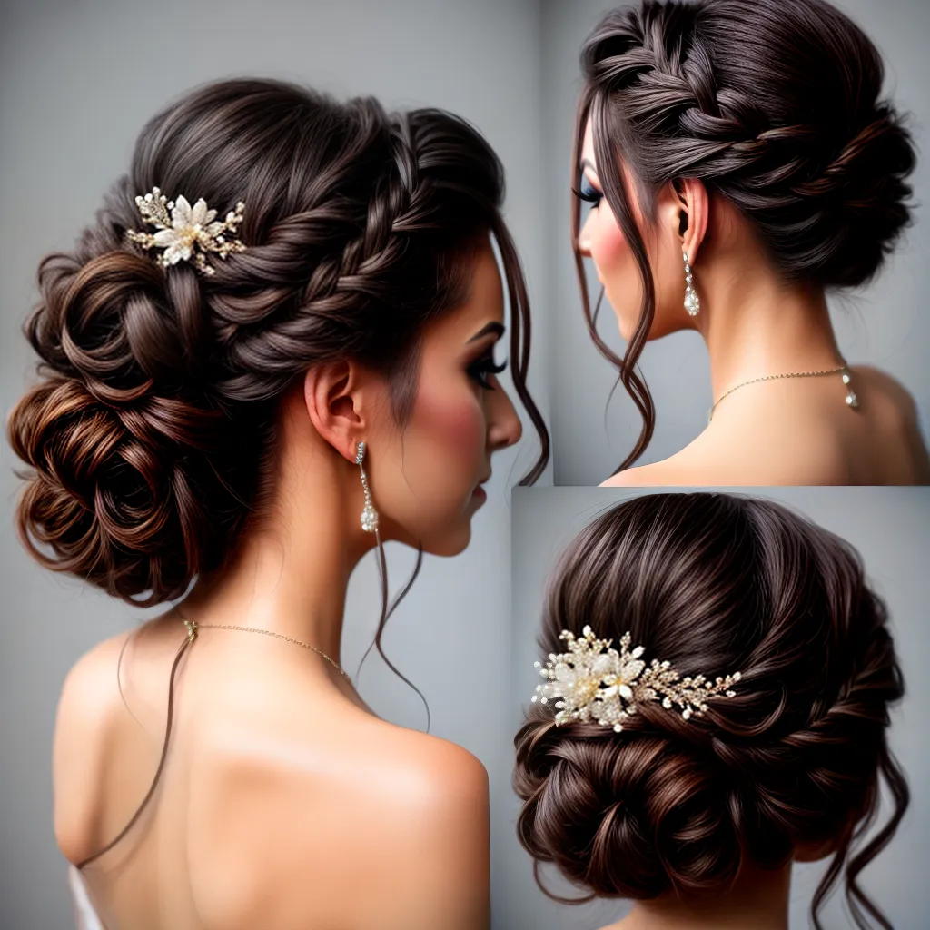 noiva penteado glamouroso flores acessorios 1 noiva penteado glamouroso flores acessorios 1