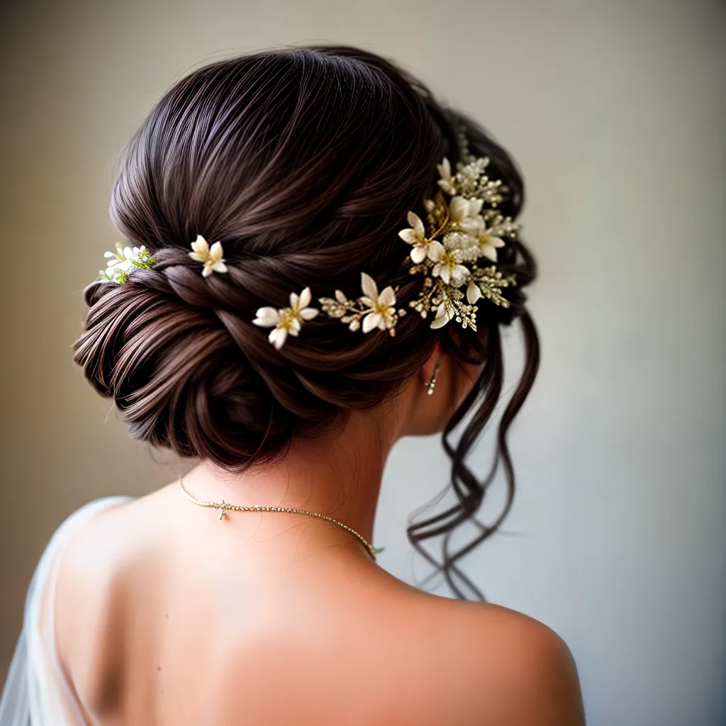 noiva penteado romantico flores 3