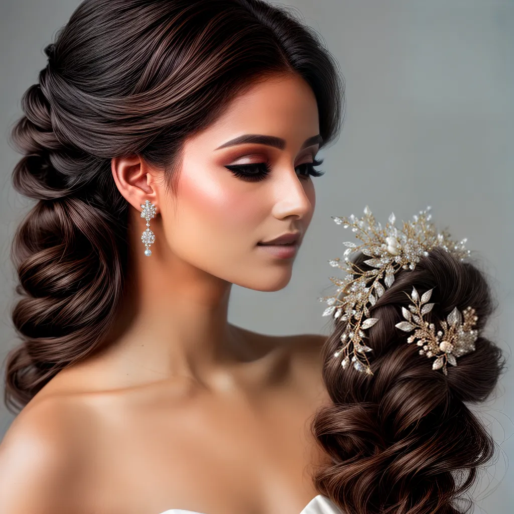noiva cabelo floral acessorios