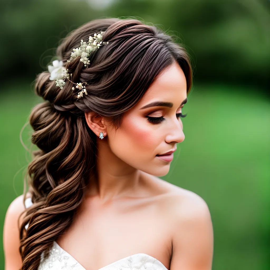 noiva penteado boho flores rustico noiva penteado boho flores rustico